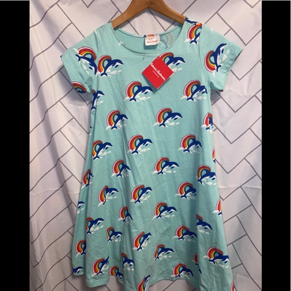 Hanna andersson rainbow swing cheap dress